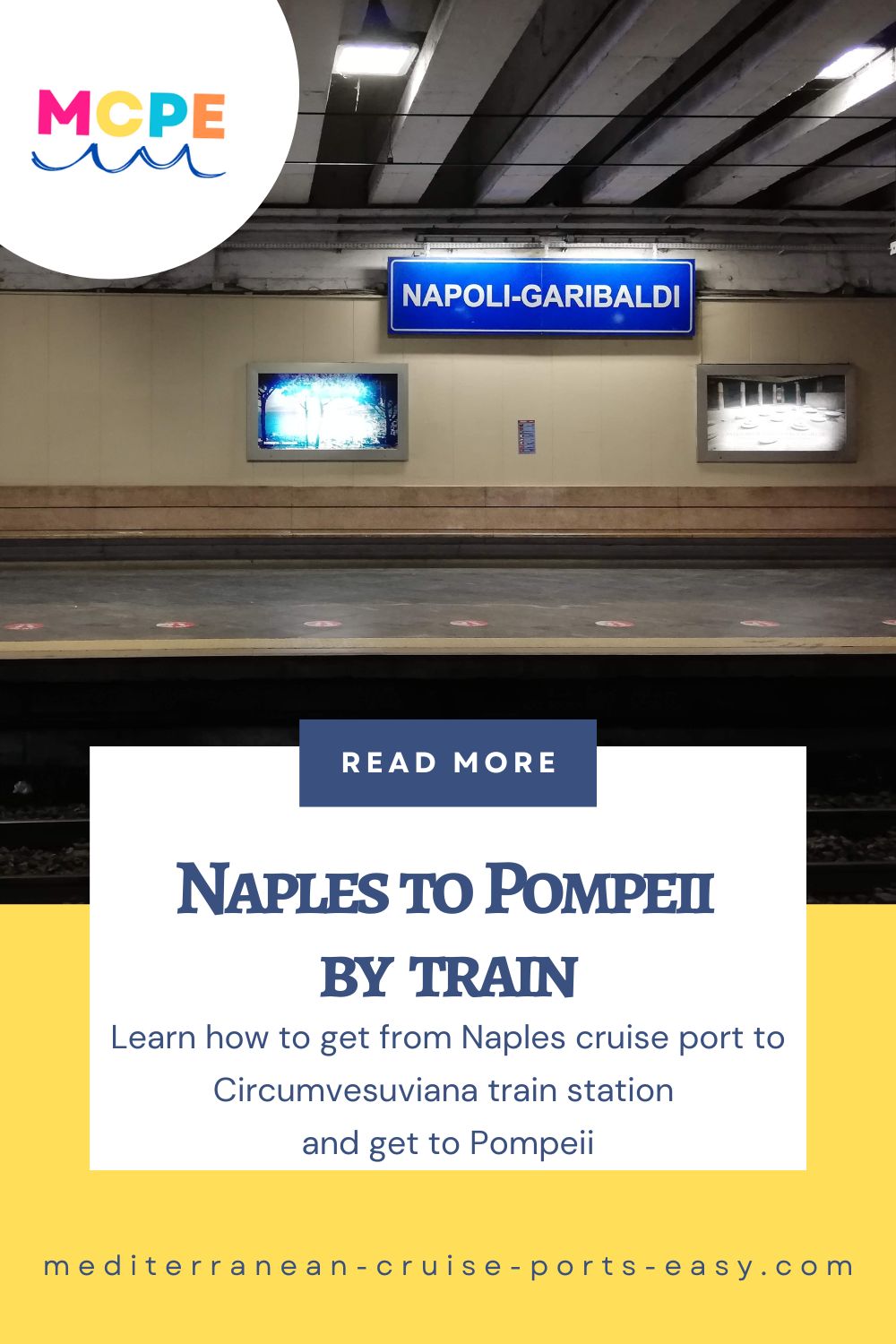 Naples to Pompeii by train