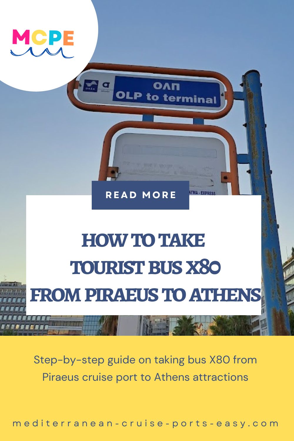 Bus X80 from Piraeus to Athens