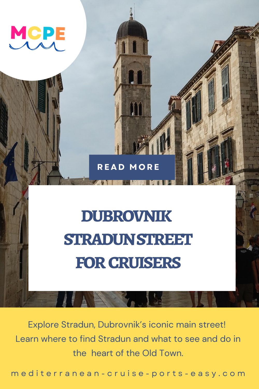 Dubrovnik Stradun for Cruisers