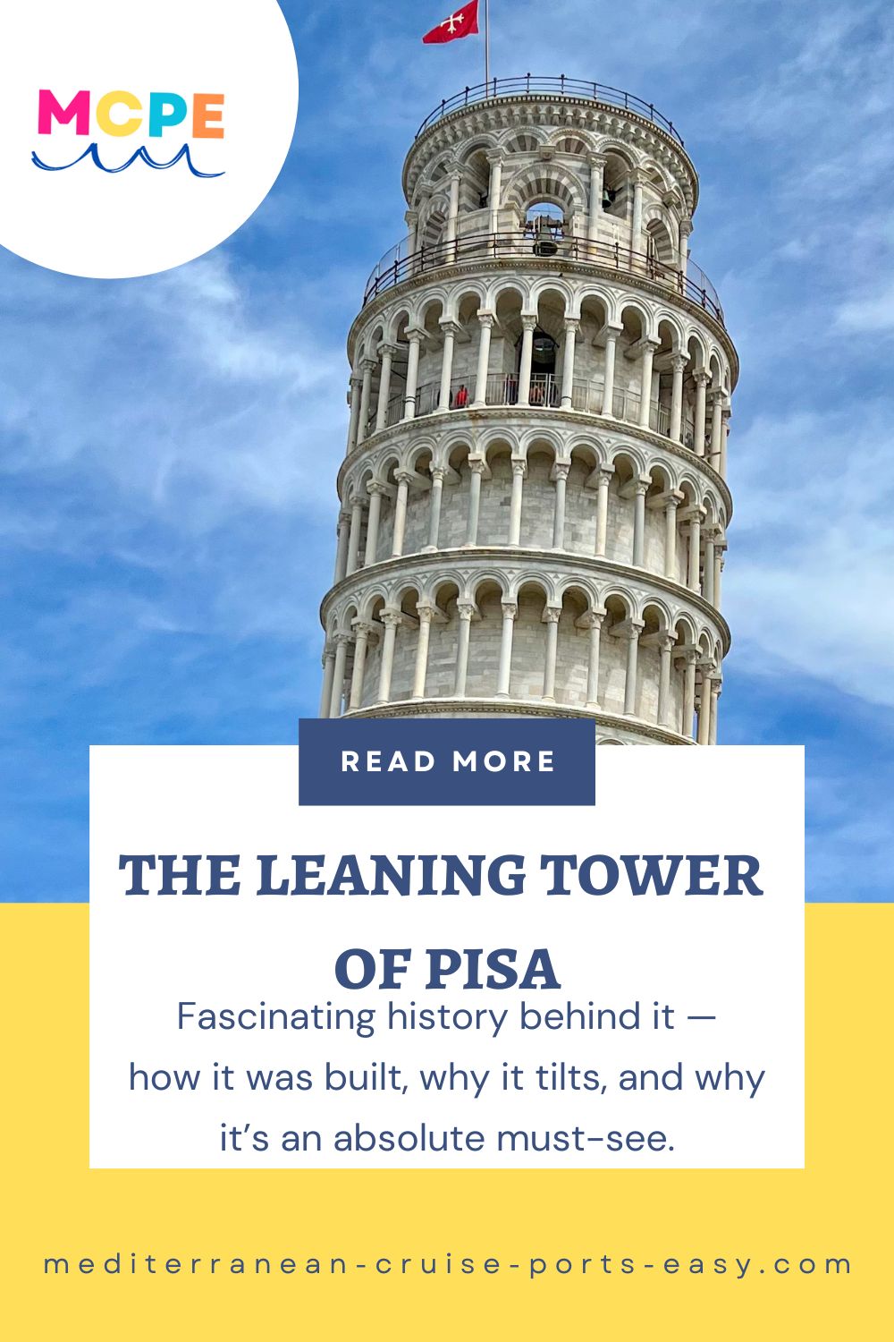 Aconcise and fun overview of how the leaning tower of Pisa Italy was built