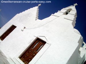 mykonos island photos, paraportiani church mykonos image